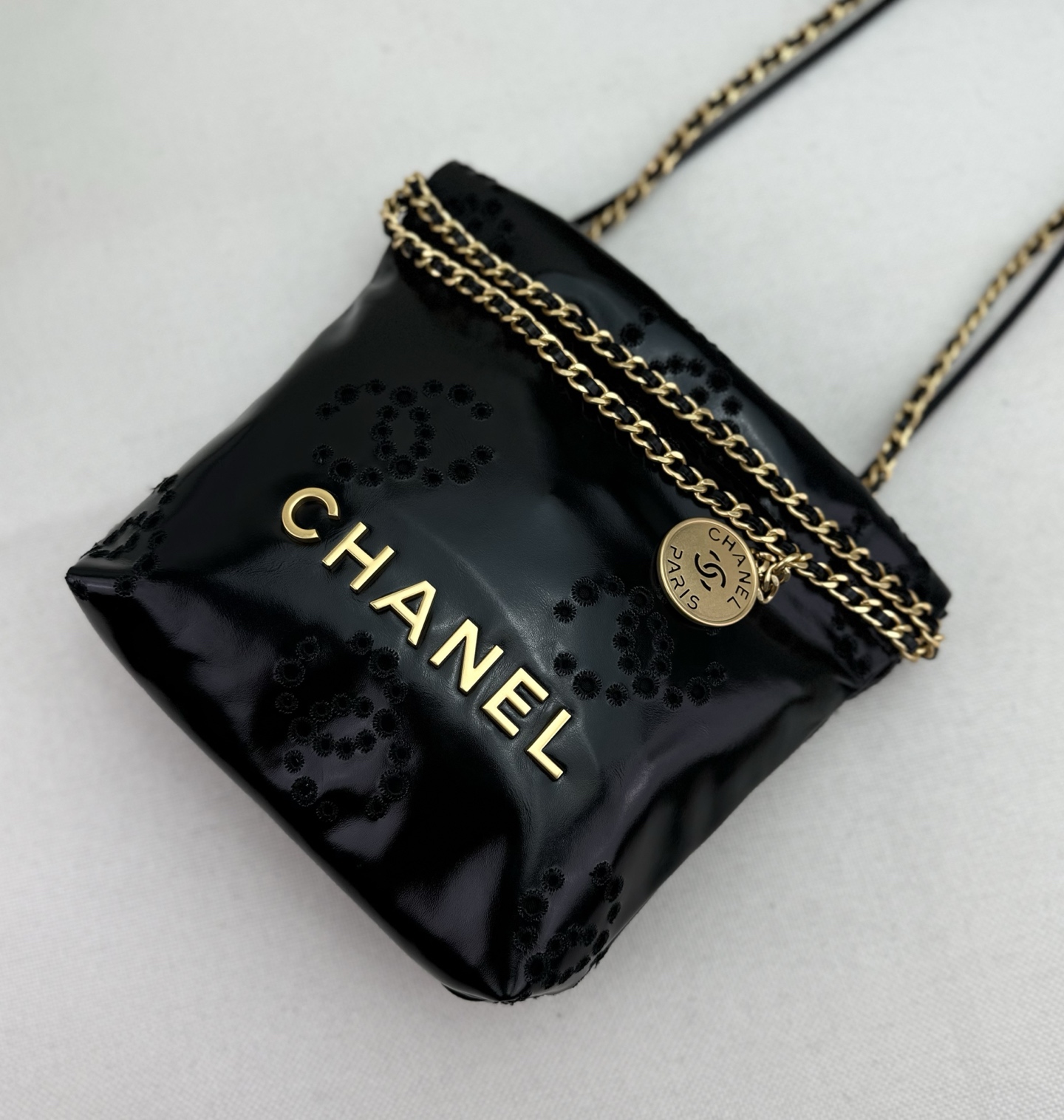 [TOP] CHANEL mini22 Gold Chain Small Bag 19*20*6 cm - 4 Colour