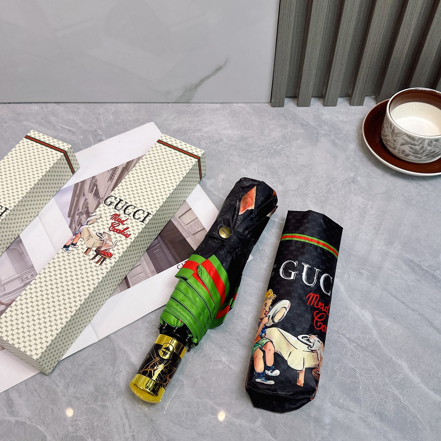 [TOP] GUCCI Umbrella - Black