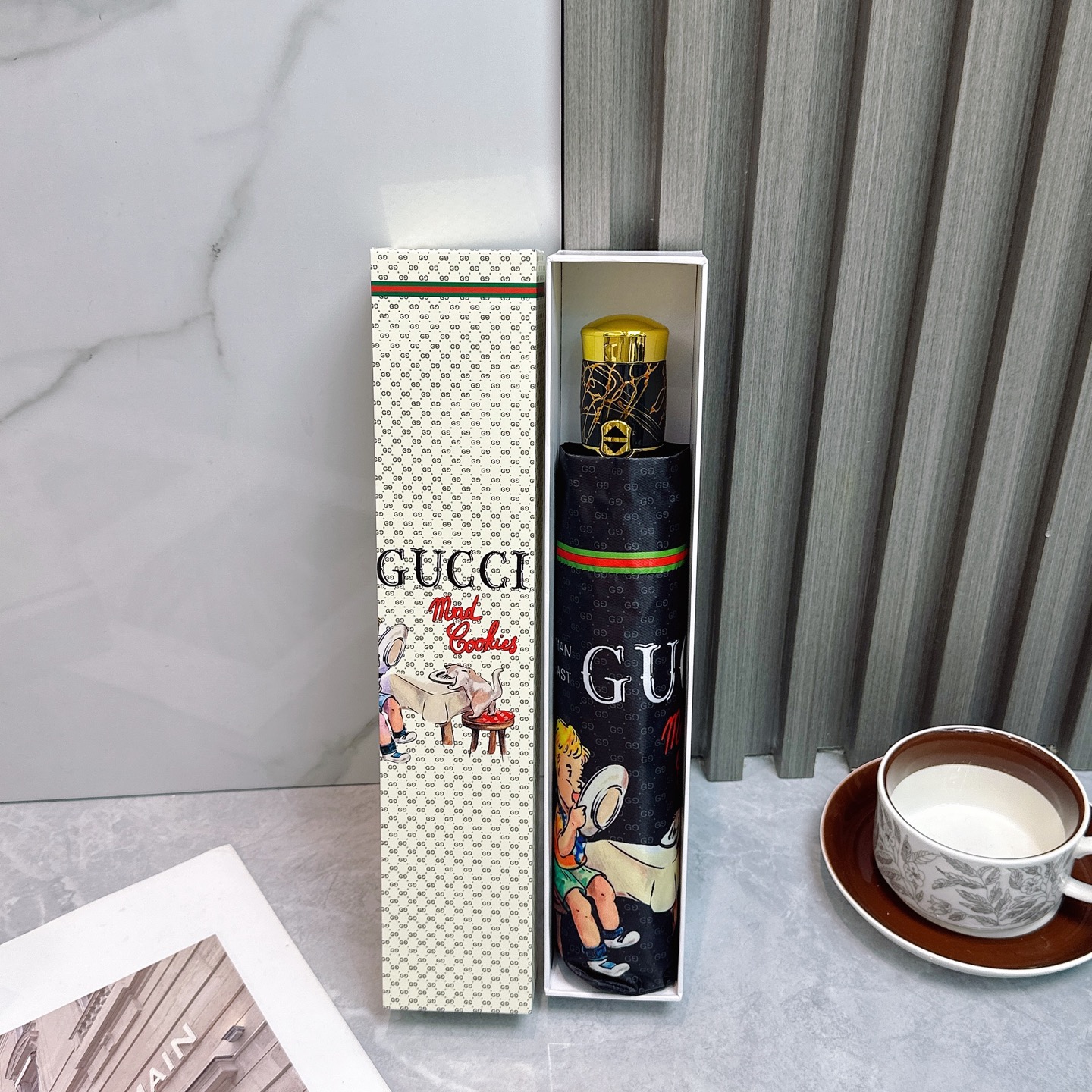 [TOP] GUCCI Umbrella - Black