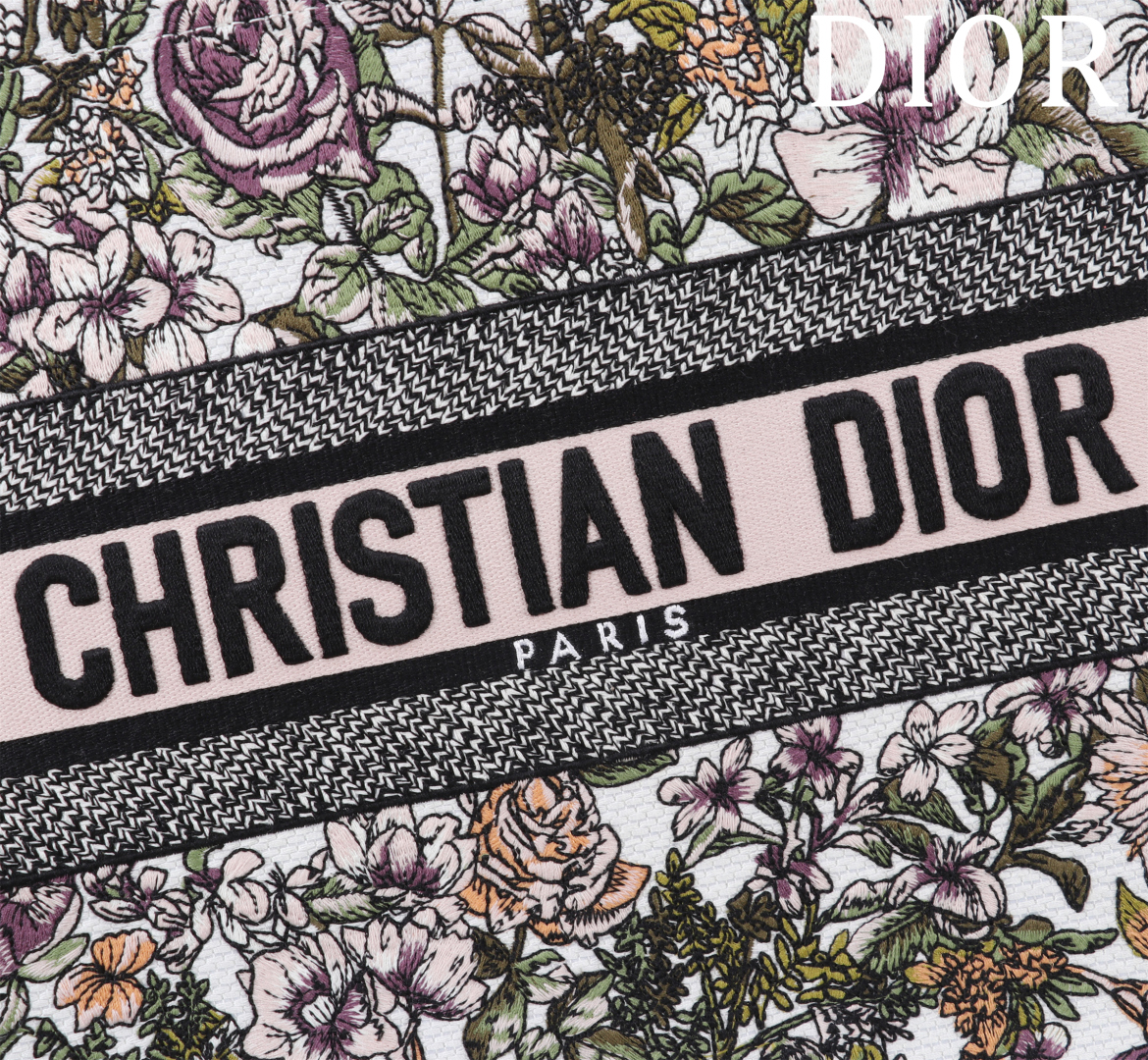 [TOP] Christian Dior  Book Tote Bag - 2 Sizes - White