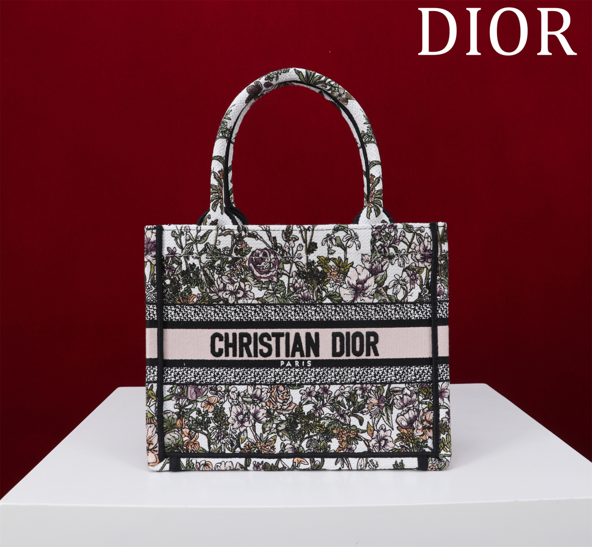 [TOP] Christian Dior  Book Tote Bag - 3 Sizes -Pink