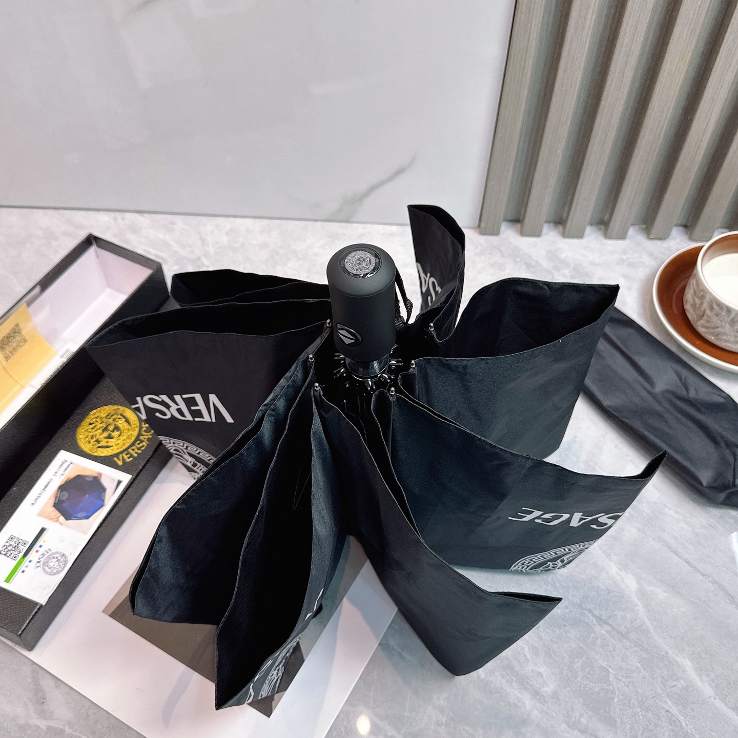 [TOP] VERSACE Umbrella - Black