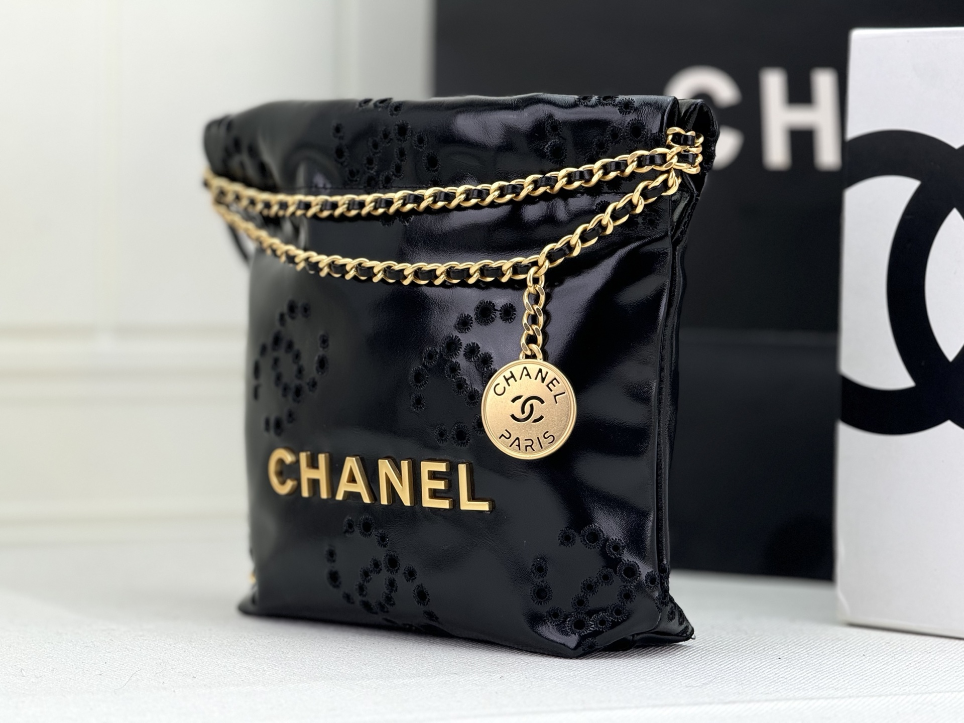 [TOP] CHANEL mini22 Gold Chain Small Bag 19*20*6 cm - 4 Colour