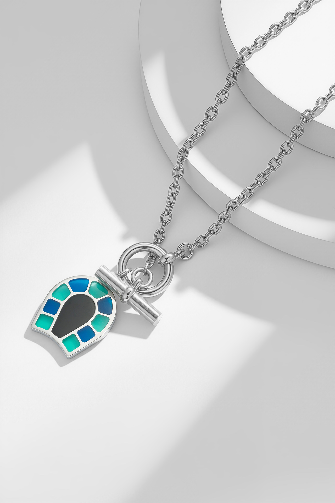 [TOP] HERMES Horseshoe Necklace - Sliver