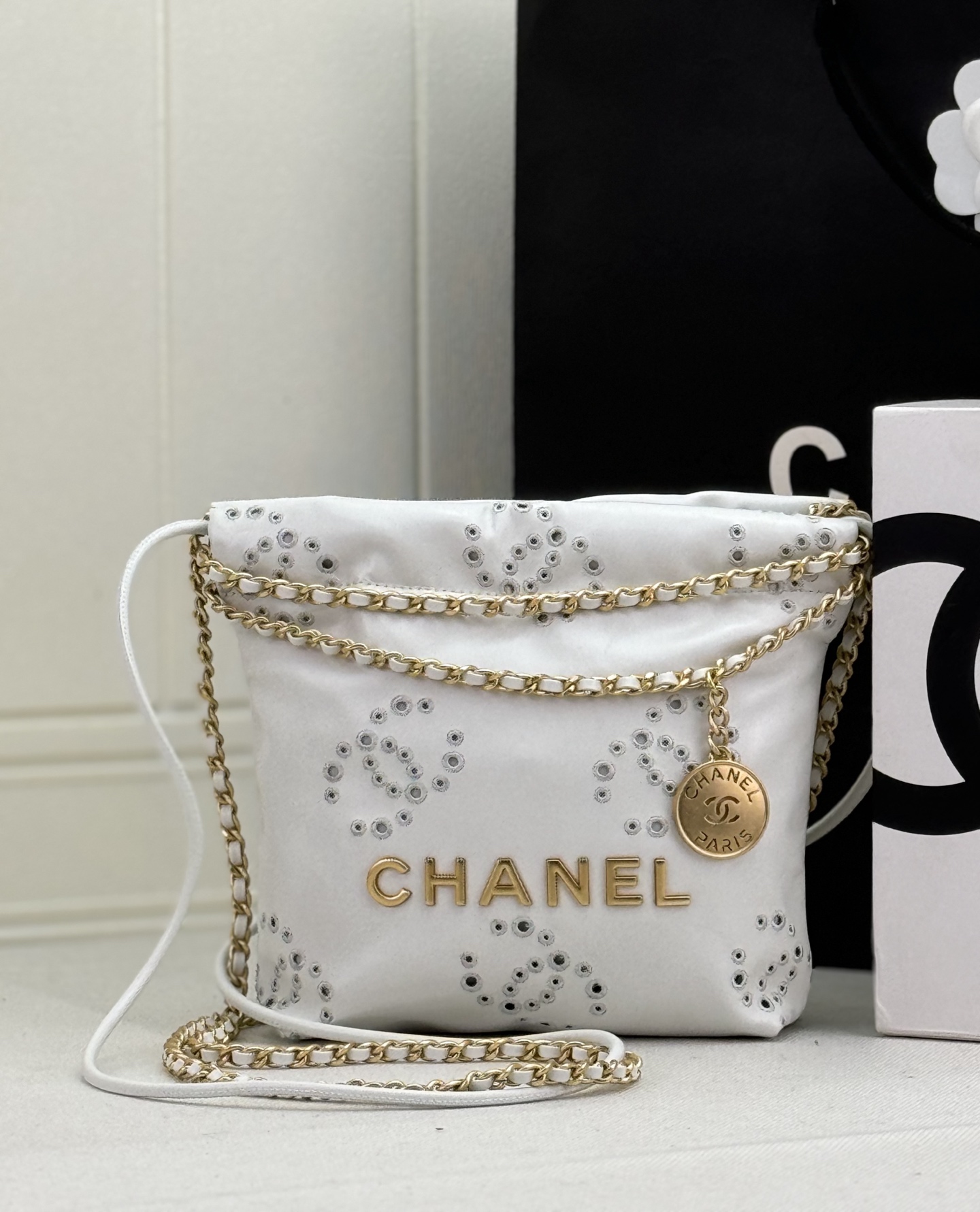 [TOP] CHANEL mini22 Gold Chain Small Bag 19*20*6 cm - 4 Colour