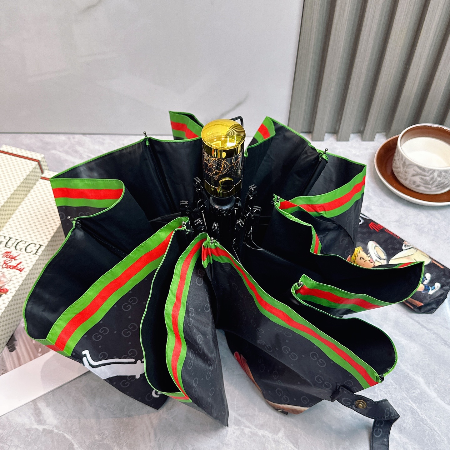 [TOP] GUCCI Umbrella - Black