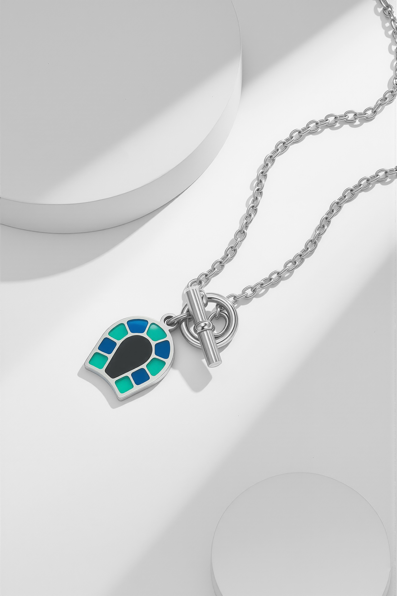 [TOP] HERMES Horseshoe Necklace - Sliver