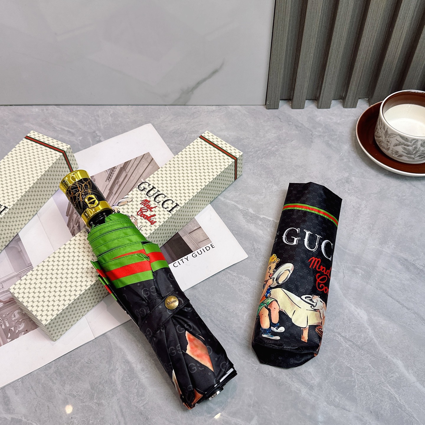 [TOP] GUCCI Umbrella - Black