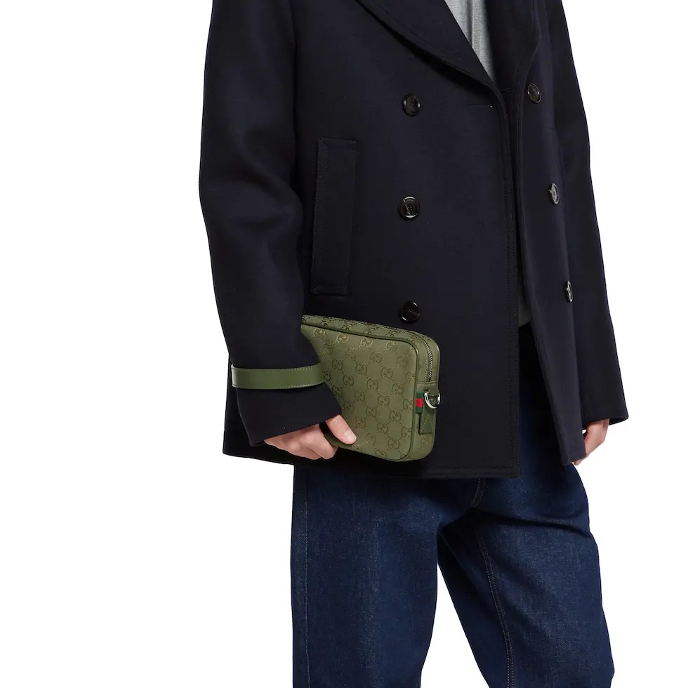 [TOP] GUCCI GG Shoulder Bag 23.5*15*5cm - Green