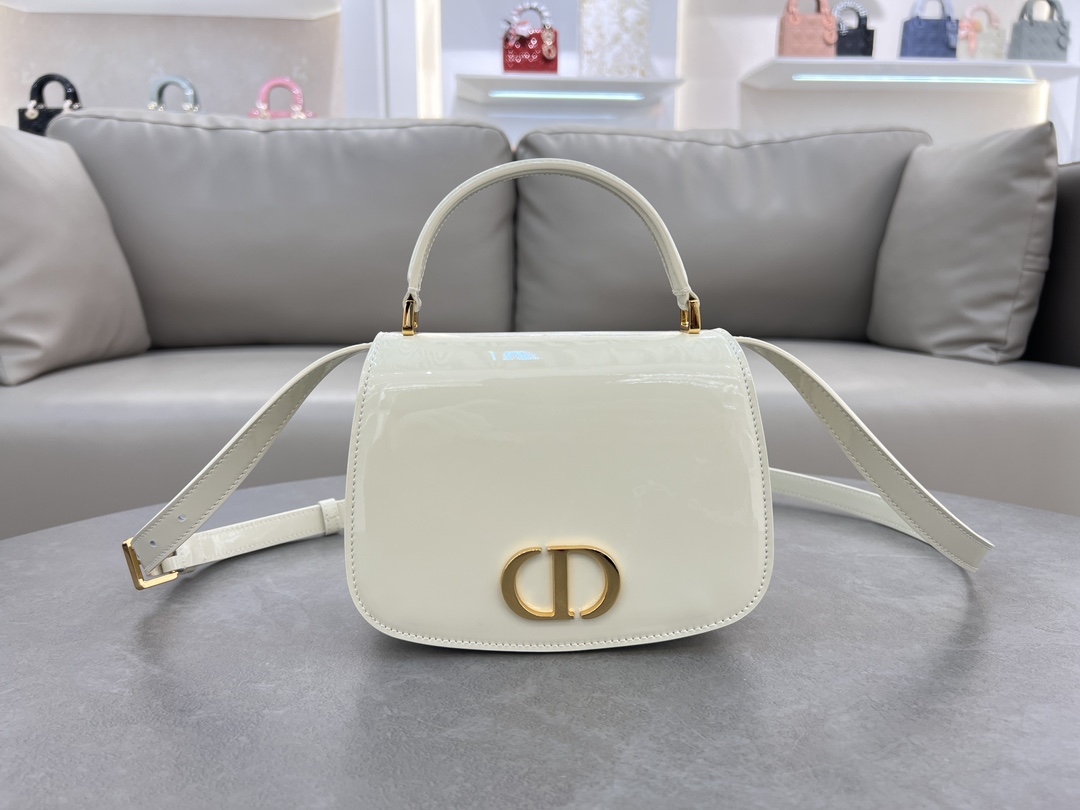 [TOP] Christian Dior Medium 30 Montaigne Avenue Top Handle Bag 19×12×6 cm -2 Colors