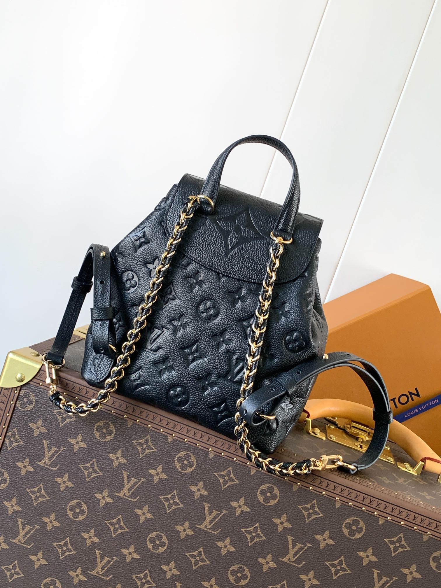 [TOP] Louis Vuitton LV Monogram Milky Way Backup Backpack 20×22×14cm - Black/Beige