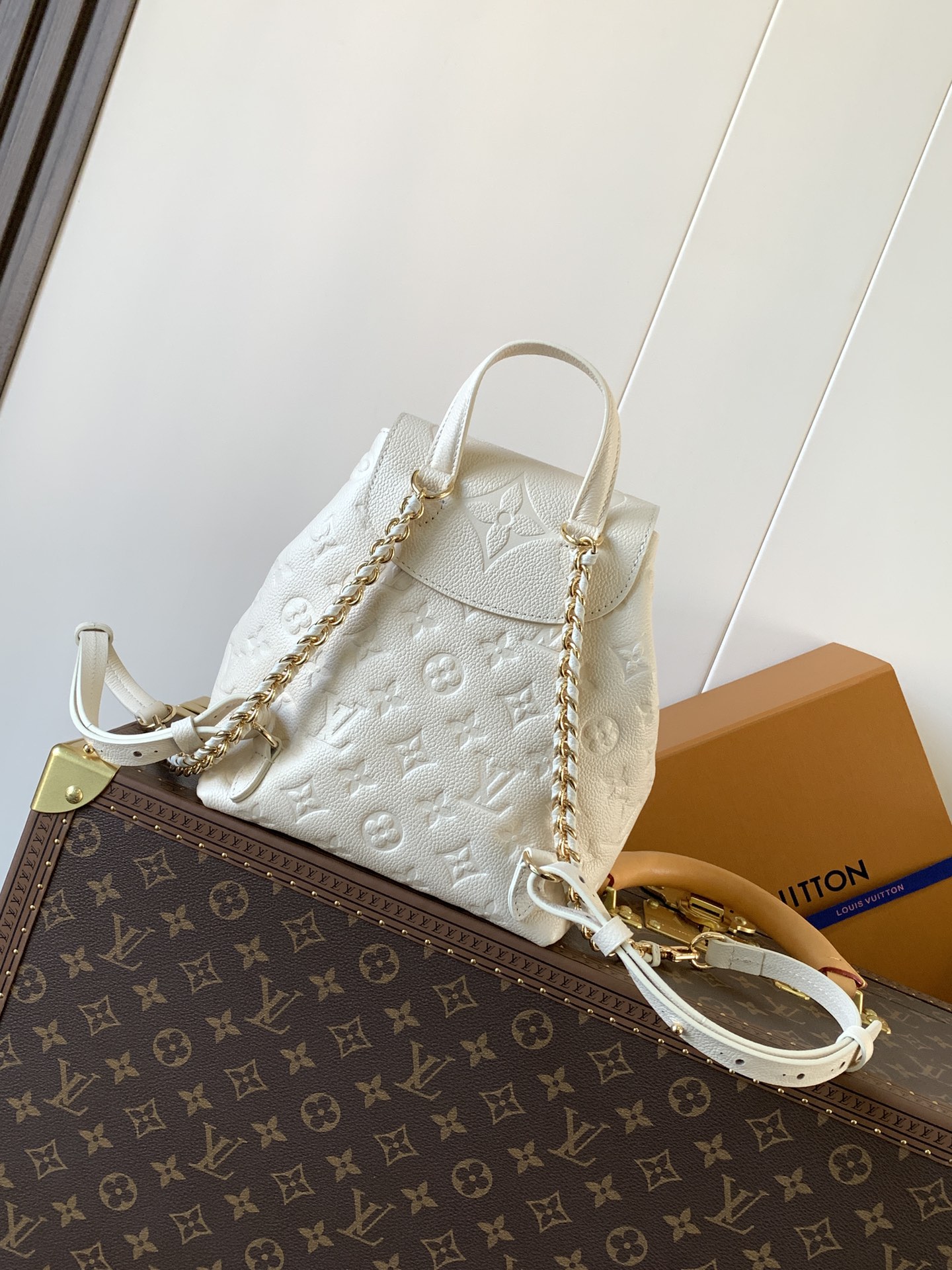 [TOP] Louis Vuitton LV Monogram Milky Way Backup Backpack 20×22×14cm - Black/Beige