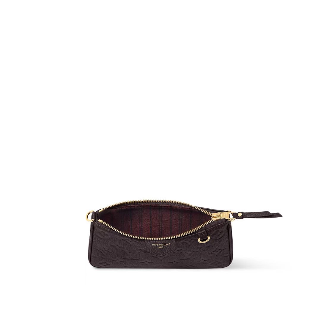 [TOP] Louis Vuitton LV Easy Pouch Bag Monogram Empreinte Leather 19.0 x 11.5 x 3.0 cm - Chocolate