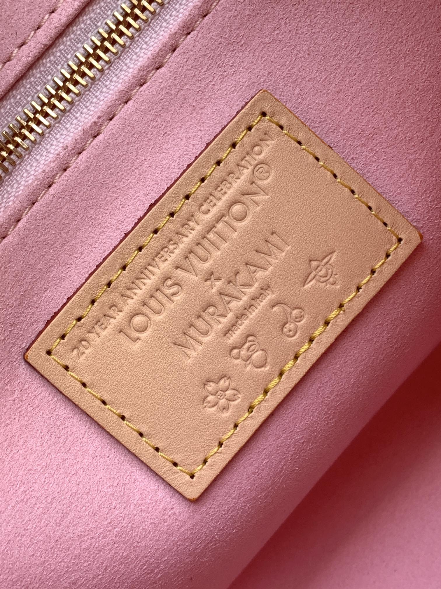 [TOP] Louis Vuitton LV On The Go Bag with Cherry Blossom Pattern 25x19x11.5cm - Brown