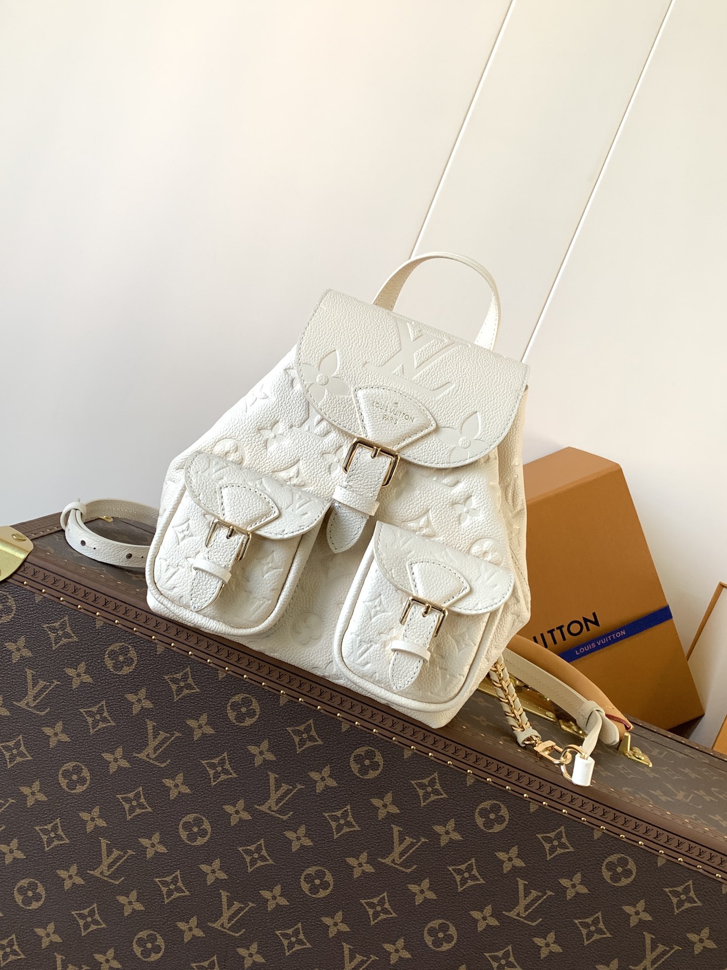 [TOP] Louis Vuitton LV Monogram Milky Way Backup Backpack 20×22×14cm - Black/Beige