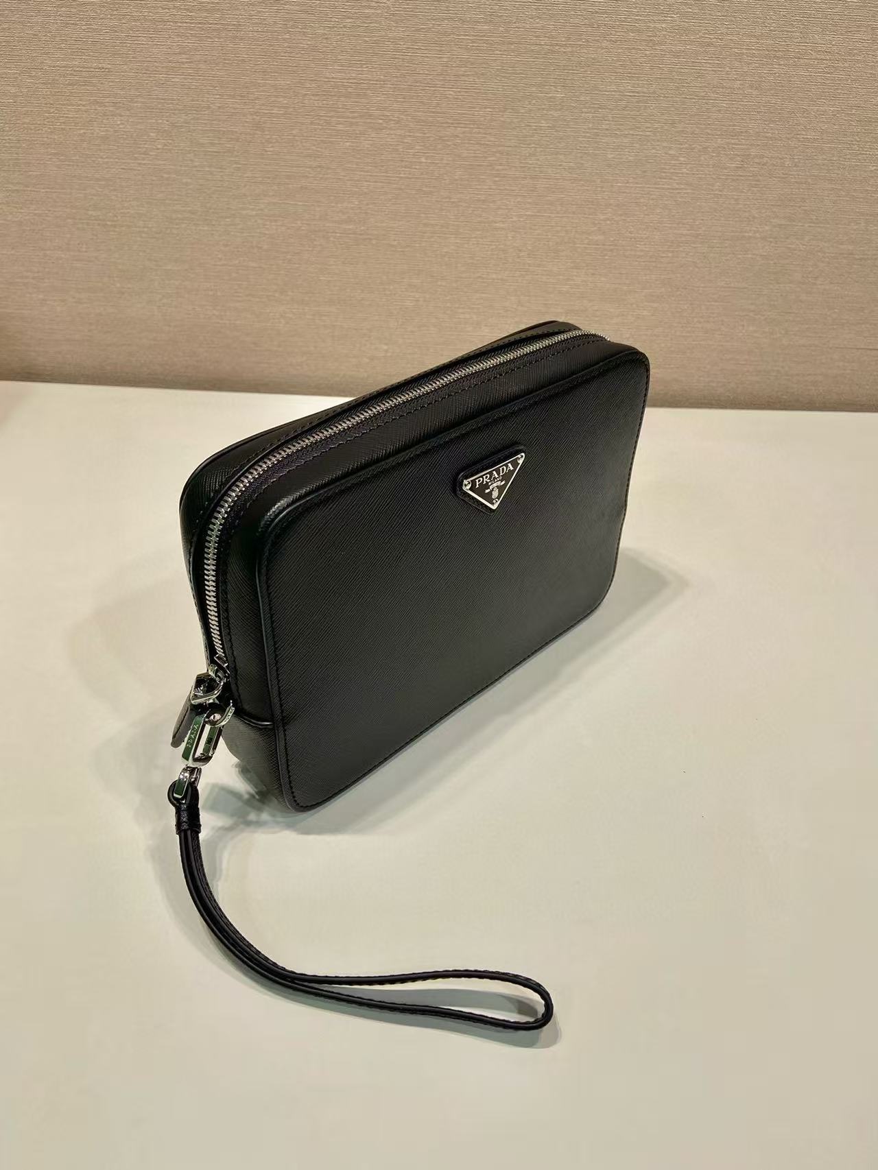 [TOP] PRADA Leather Handbag  23×15 cm - Black