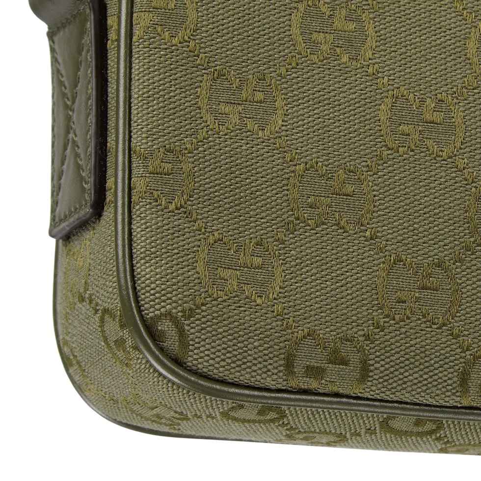 [TOP] GUCCI GG Shoulder Bag 23.5*15*5cm - Green