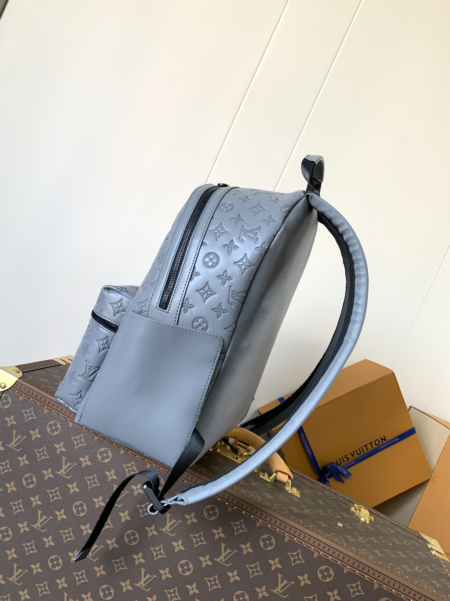 [TOP] Louis Vuitton LV Discovery Backpack 38x29x20cm - Gray