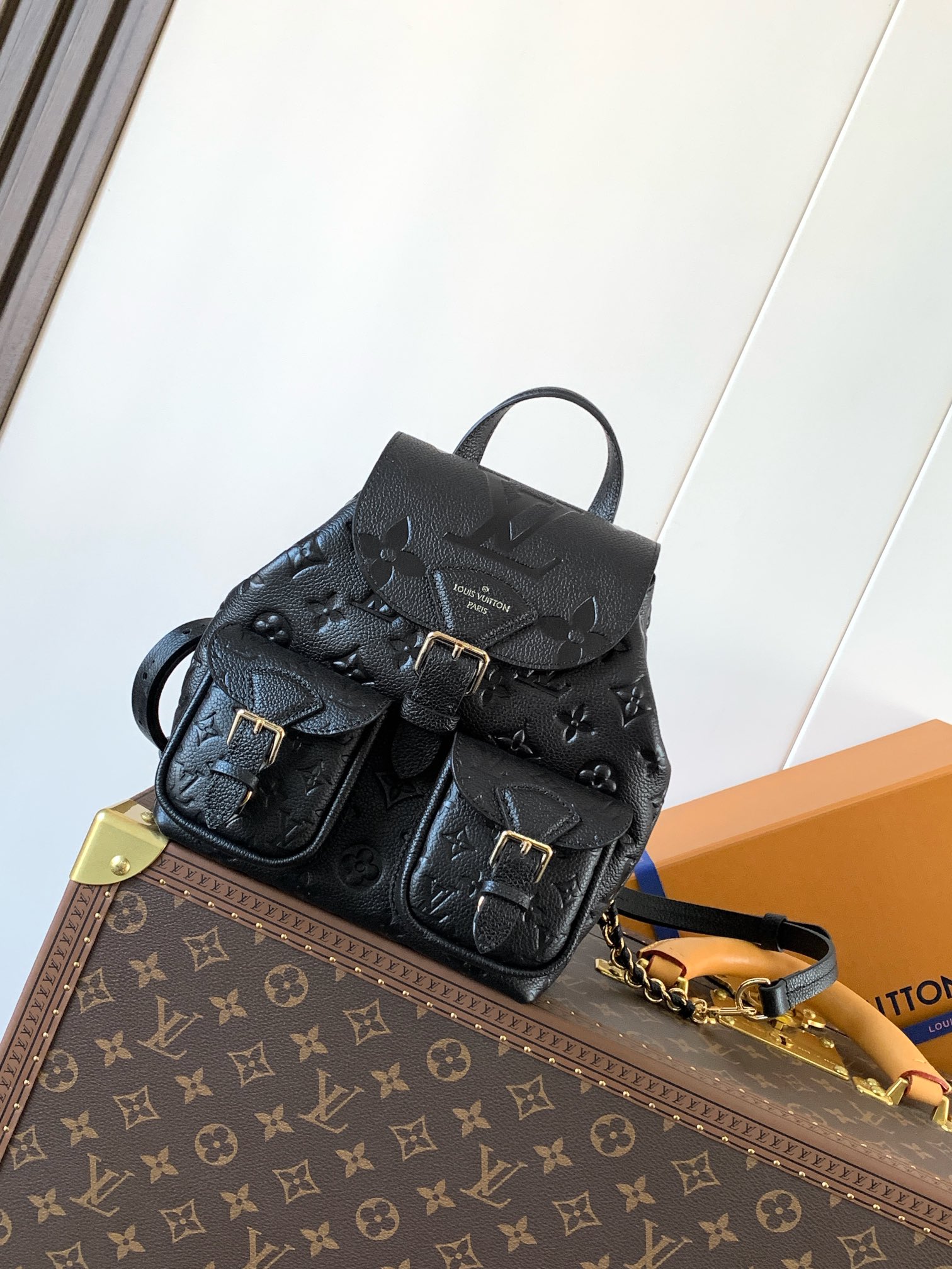 [TOP] Louis Vuitton LV Monogram Milky Way Backup Backpack 20×22×14cm - Black/Beige