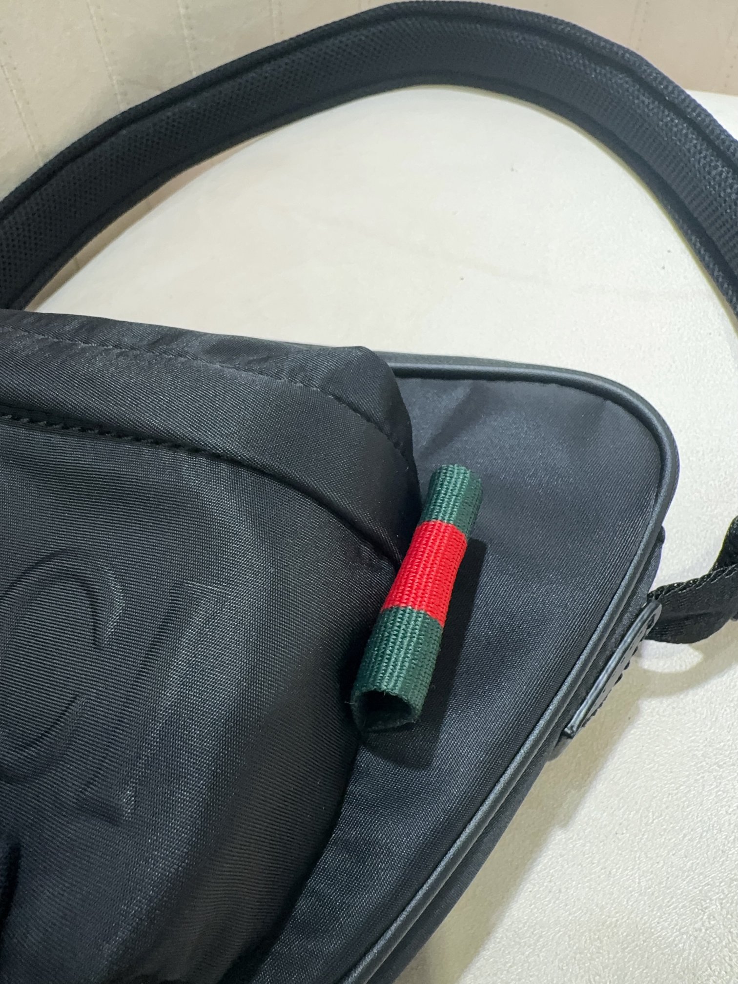 [TOP] GUCCI GG Canvas Crossbody Bag 34*15*10cm - Black