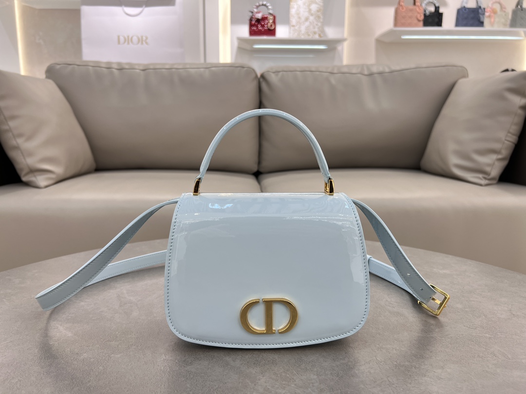 [TOP] Christian Dior Medium 30 Montaigne Avenue Top Handle Bag 19×12×6 cm -2 Colors