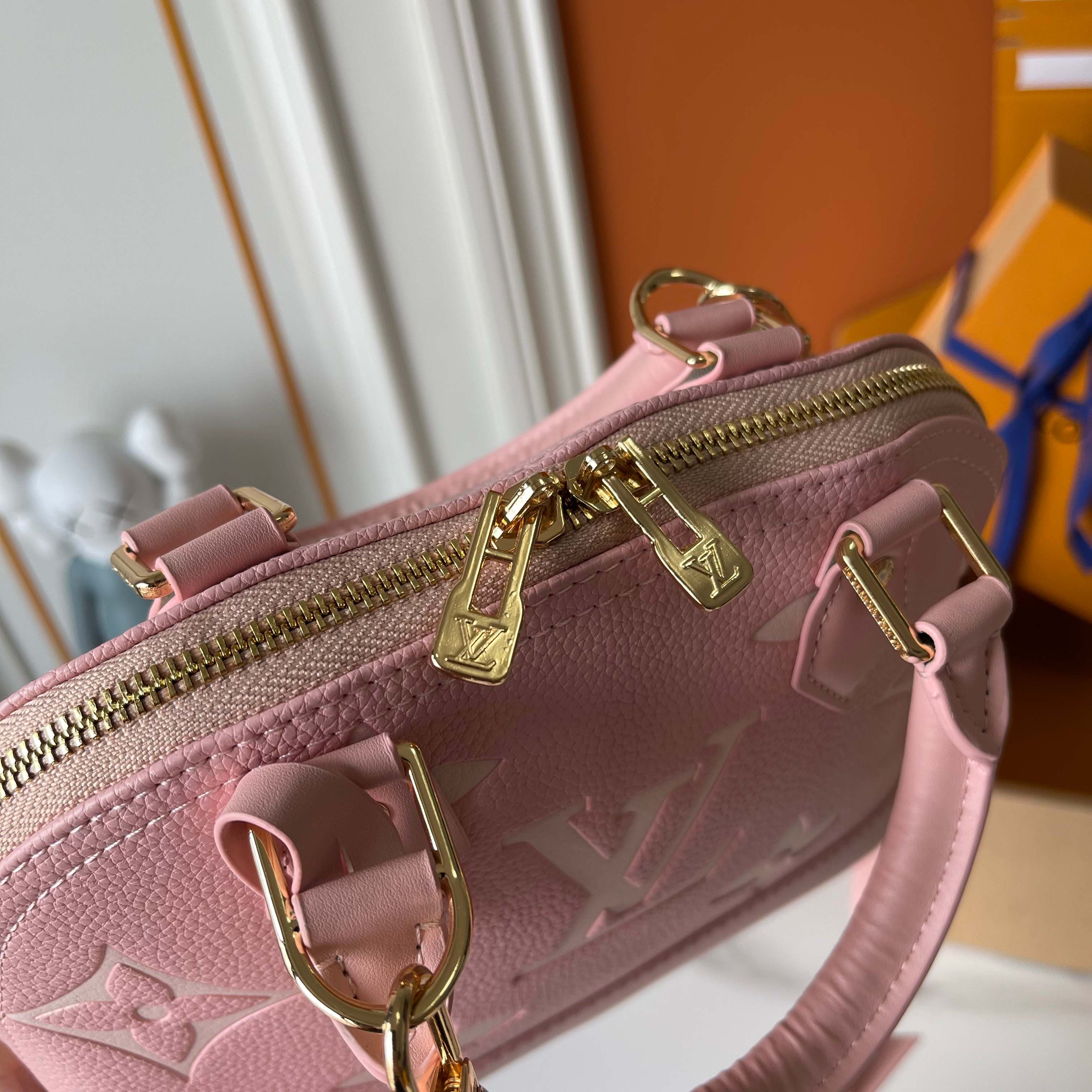 [TOP] Louis Vuitton LV Alma Bag 25x19x12cm - Pink
