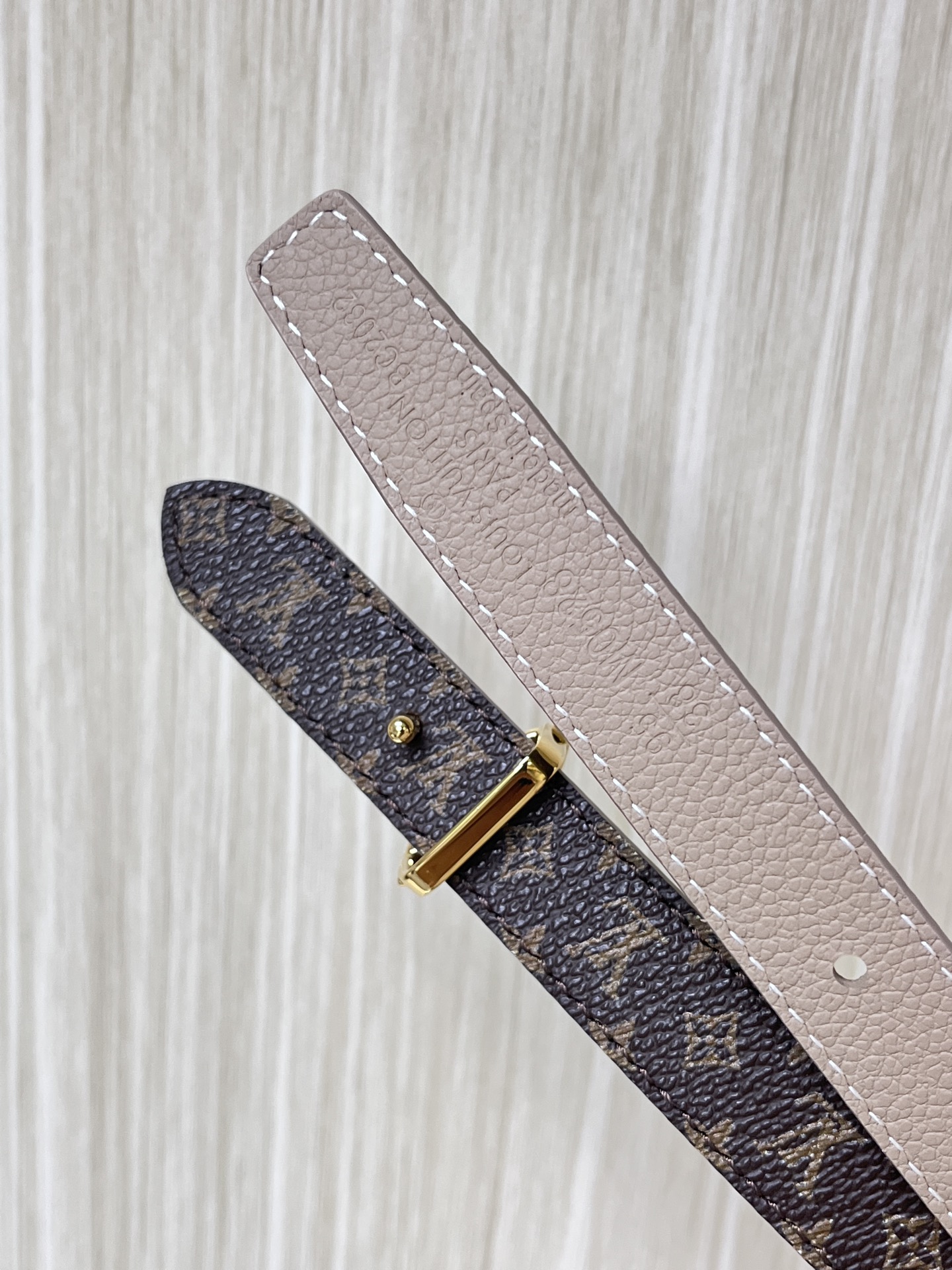 [TOP] Louis Vuitton LV x TM Mini Flowergram Belt 2.0cm - Gray