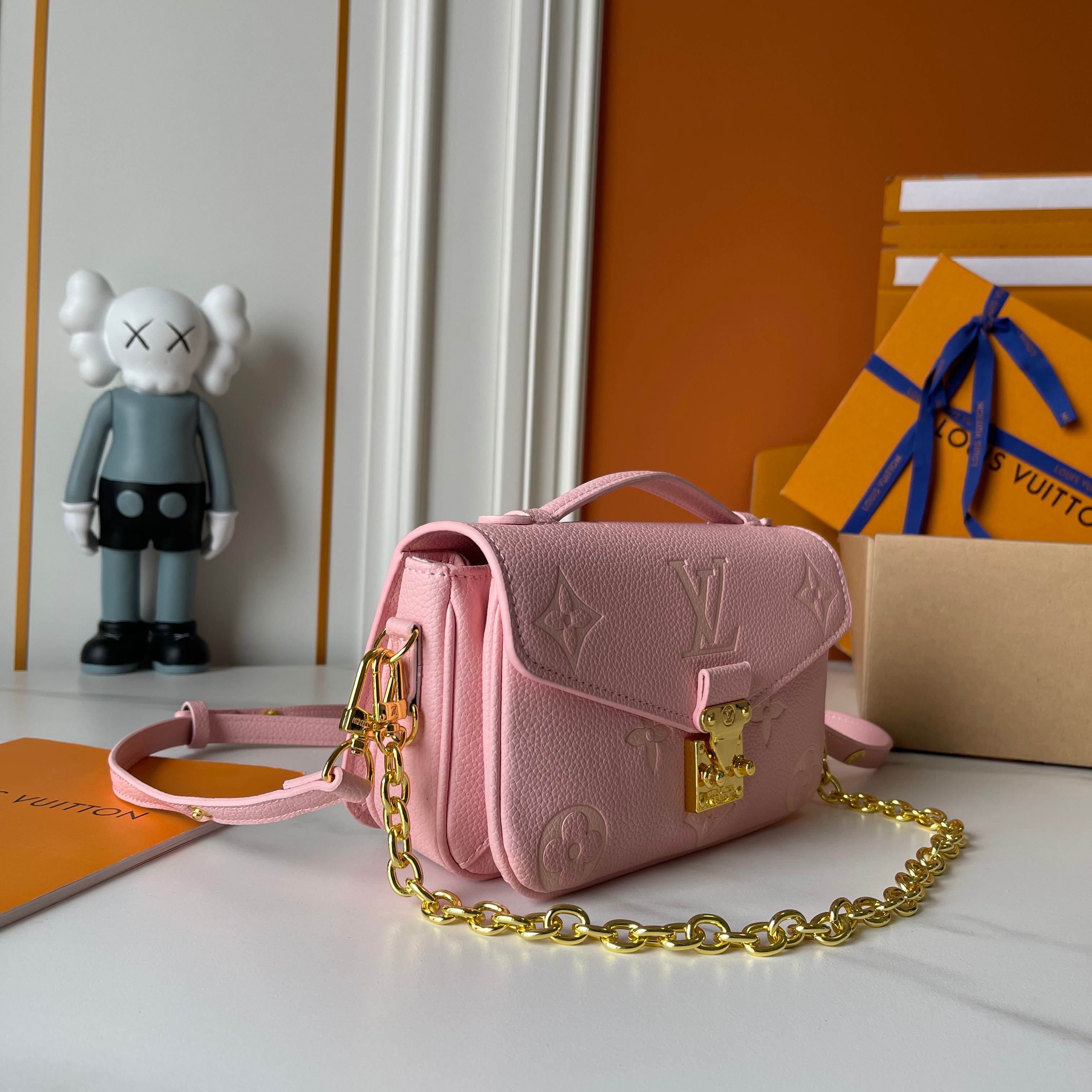 [TOP] Louis Vuitton LV Pochette Metis Bag 21.5X13.5X6cm - Pink