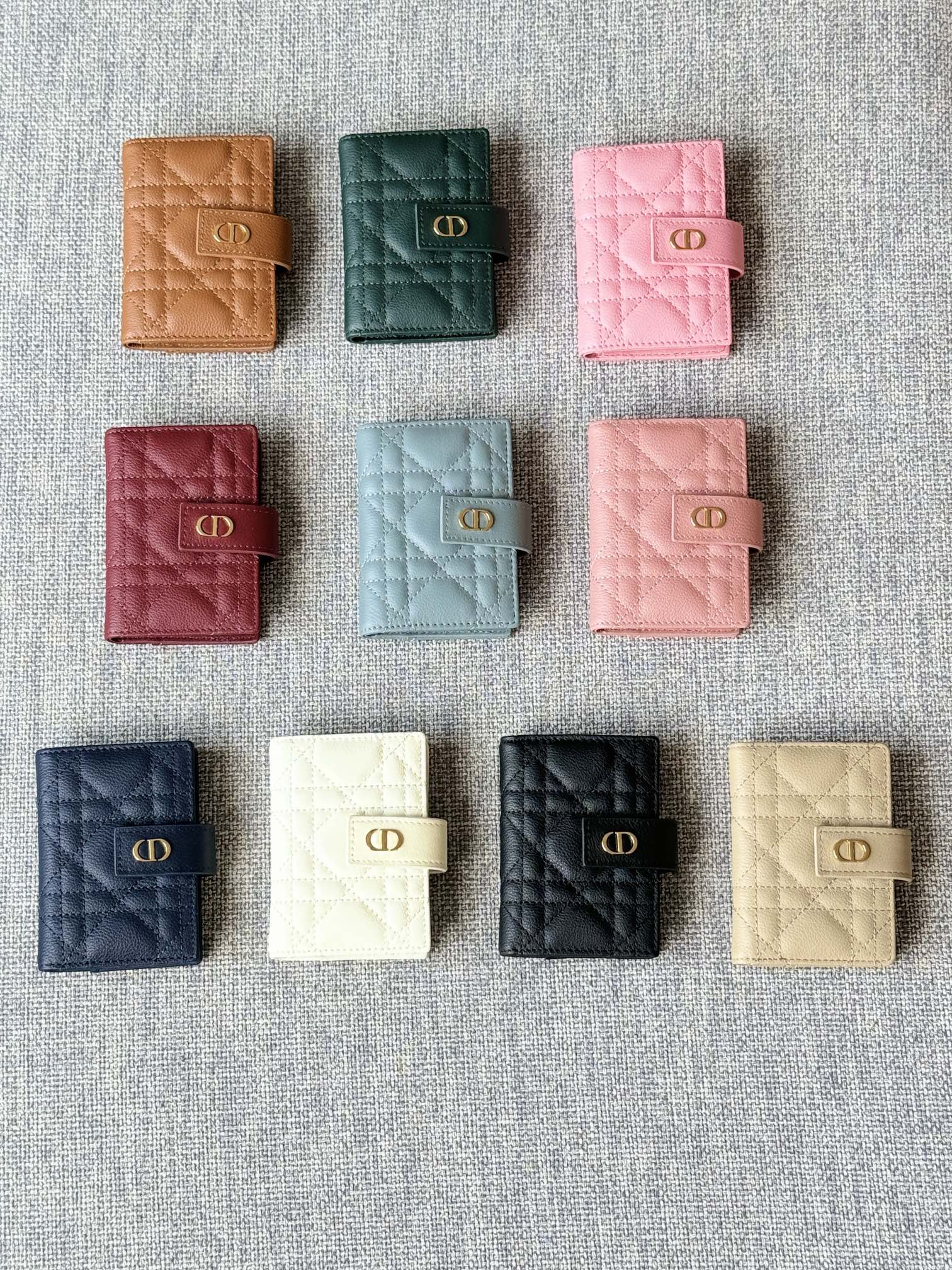 [TOP] Christian Dior Caro Dandelion Card Holder 11x8x1.3cm - 10 Colors