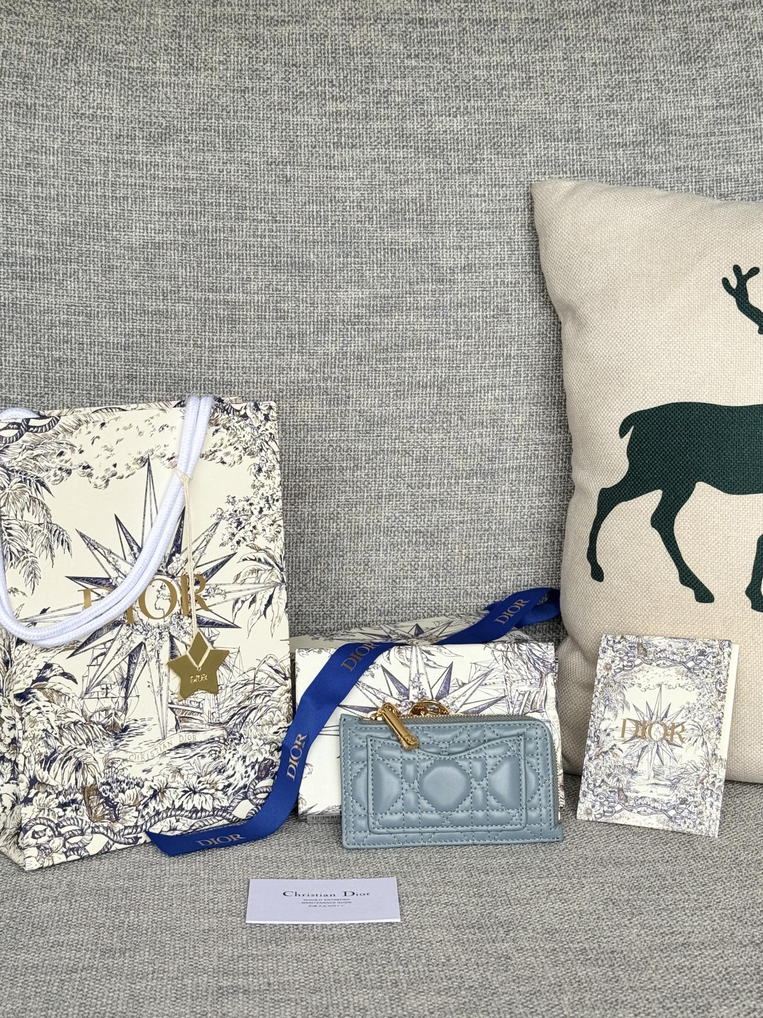 [TOP] Christian Dior Card Holder Sheepskin 13.5*8.5*1.5 cm - 9 Colour