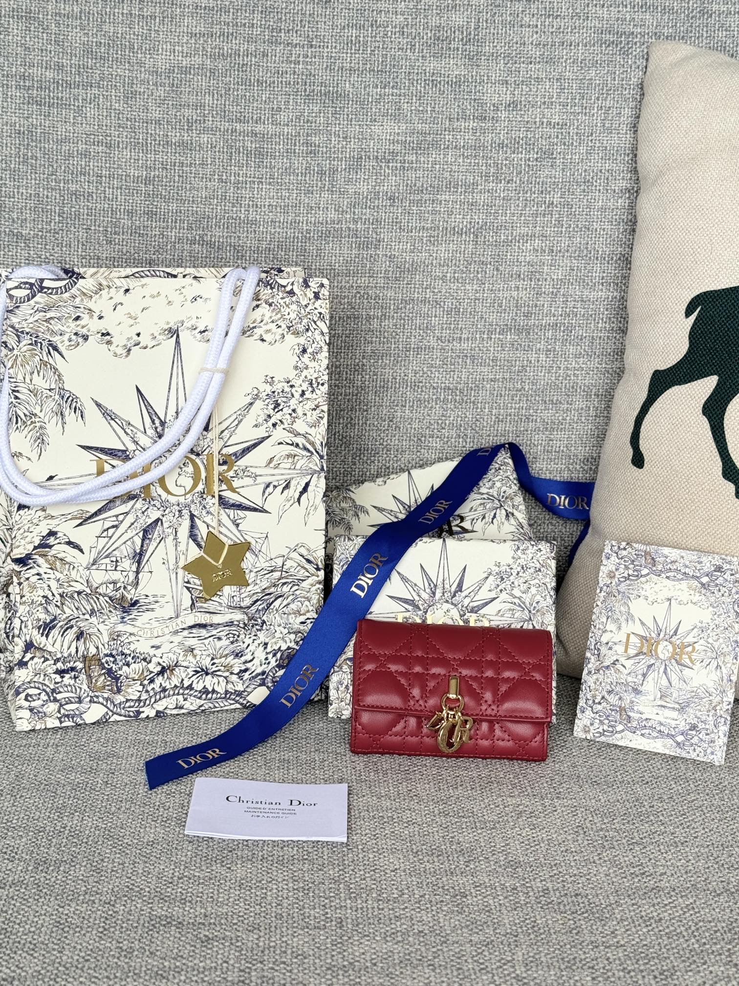 [TOP] Christian Dior Glycine Wallet 11x7.5x2.5cm - 9 Colors