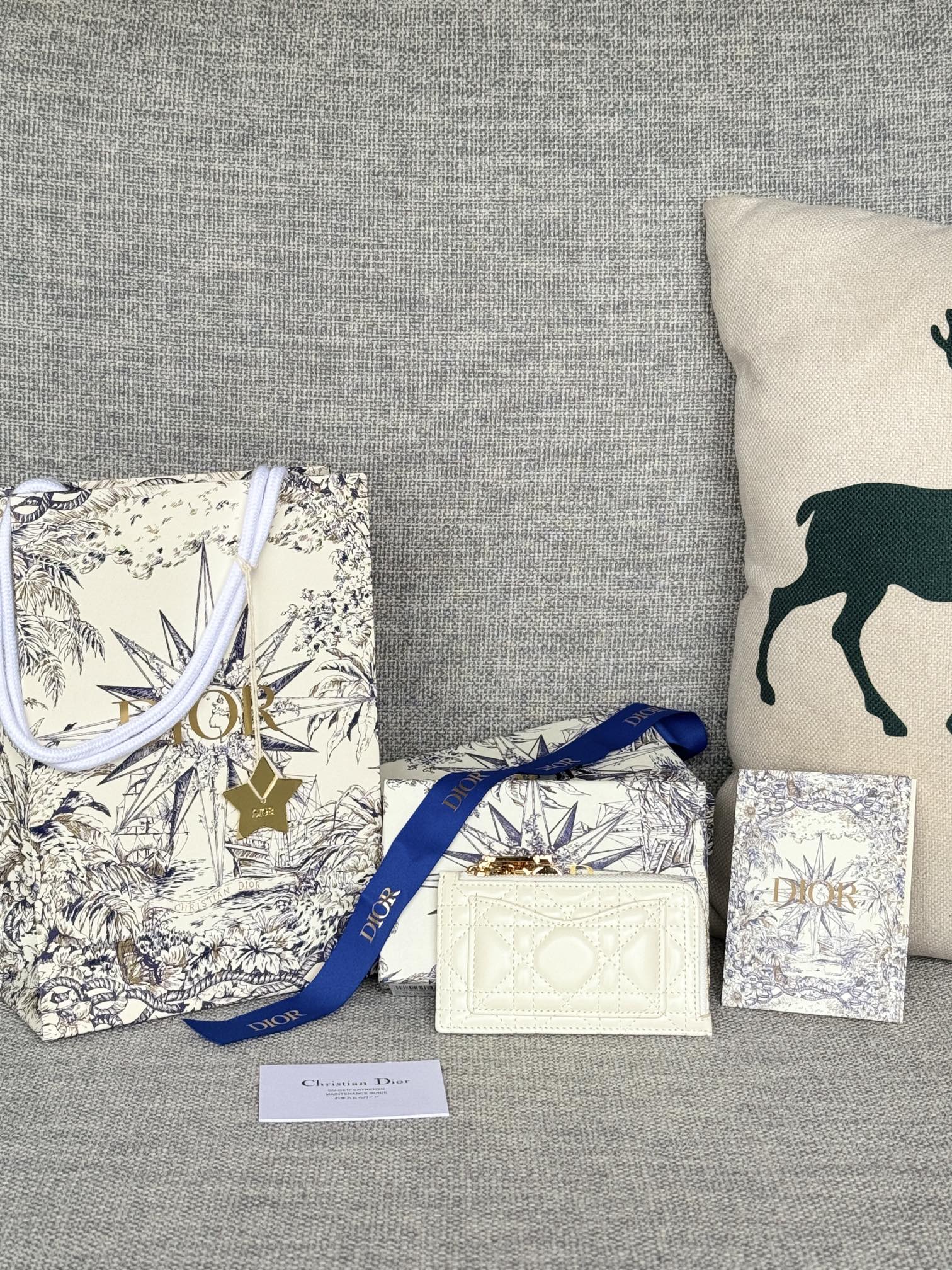 [TOP] Christian Dior Card Holder Sheepskin 13.5*8.5*1.5 cm - 9 Colour