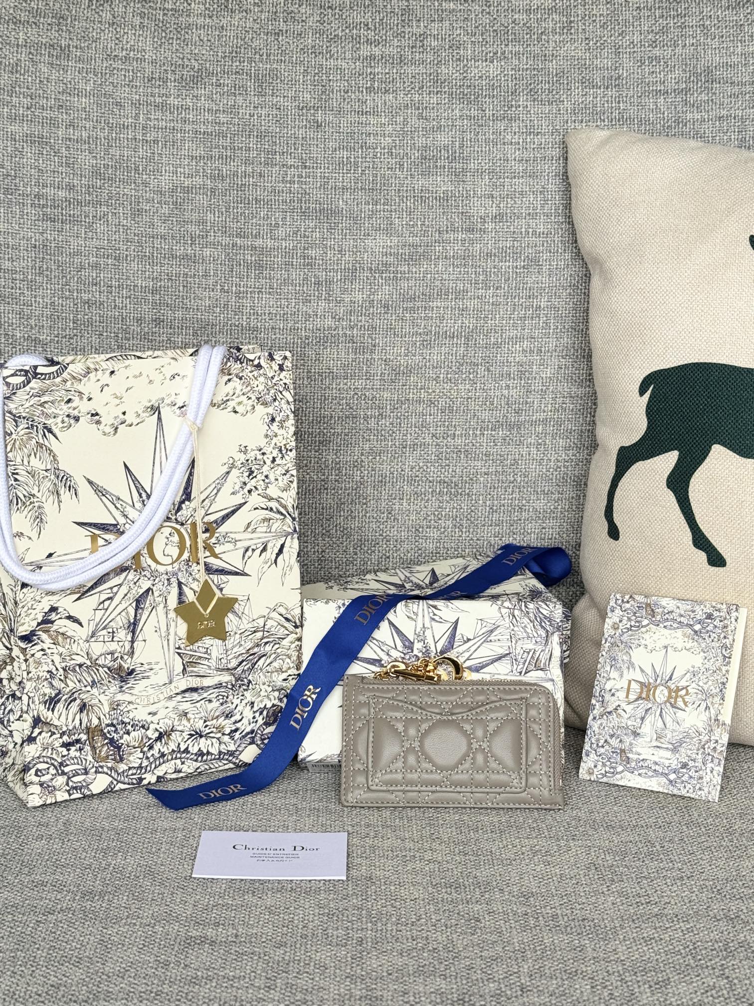 [TOP] Christian Dior Card Holder Sheepskin 13.5*8.5*1.5 cm - 9 Colour