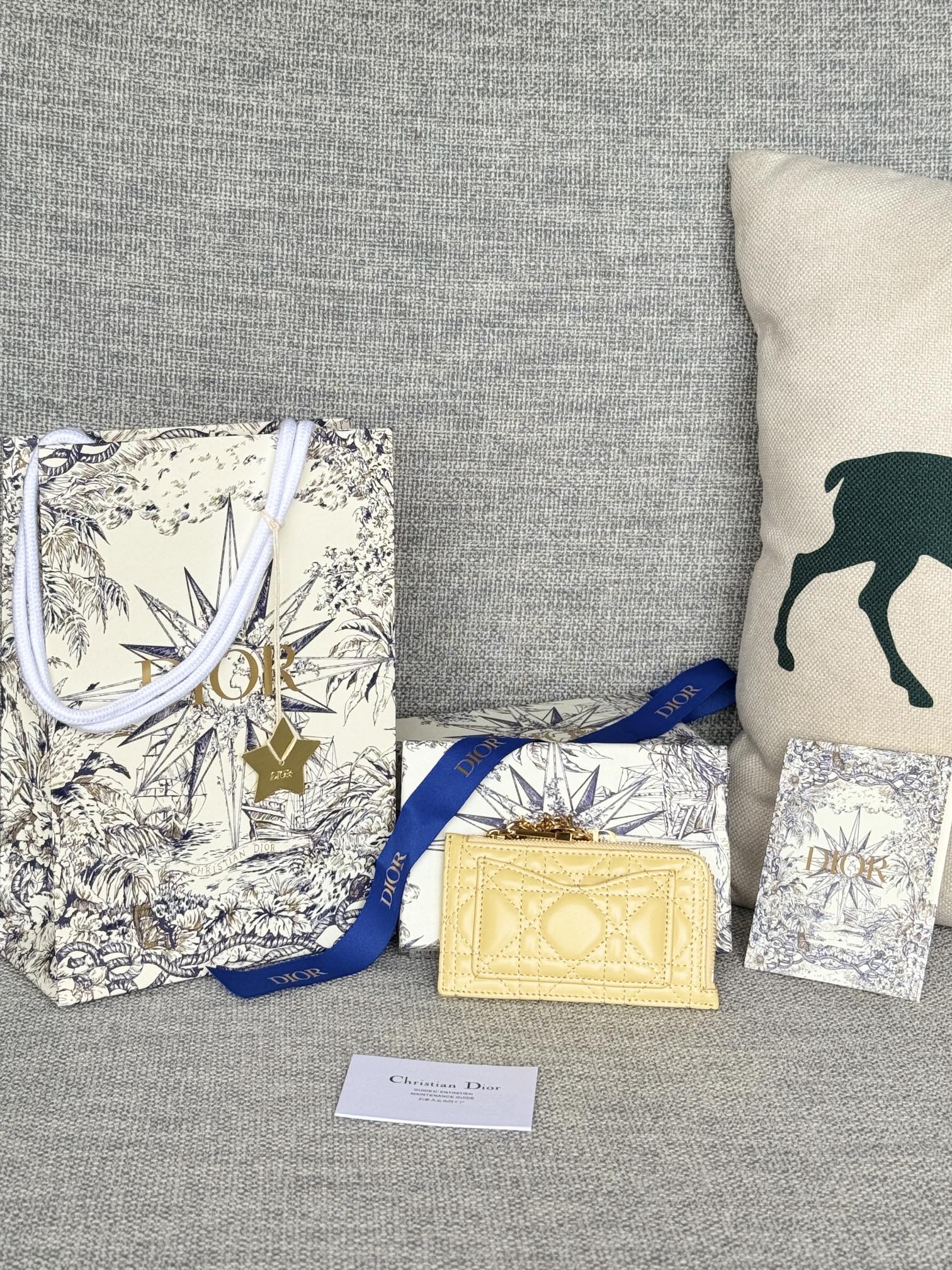 [TOP] Christian Dior Card Holder Sheepskin 13.5*8.5*1.5 cm - 9 Colour