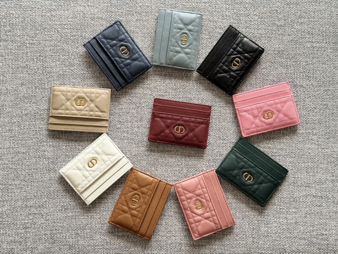 [TOP] Christian Dior Card Holder 10.5*7.5cm - 10 Colors