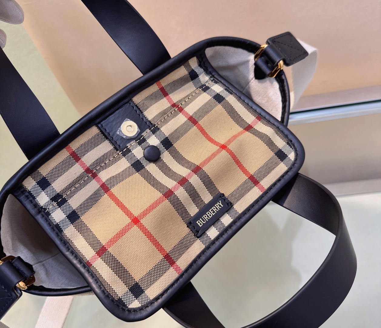 [TOP] BURBERRY Tote Bag 27x16.5x9.5cm - Beige