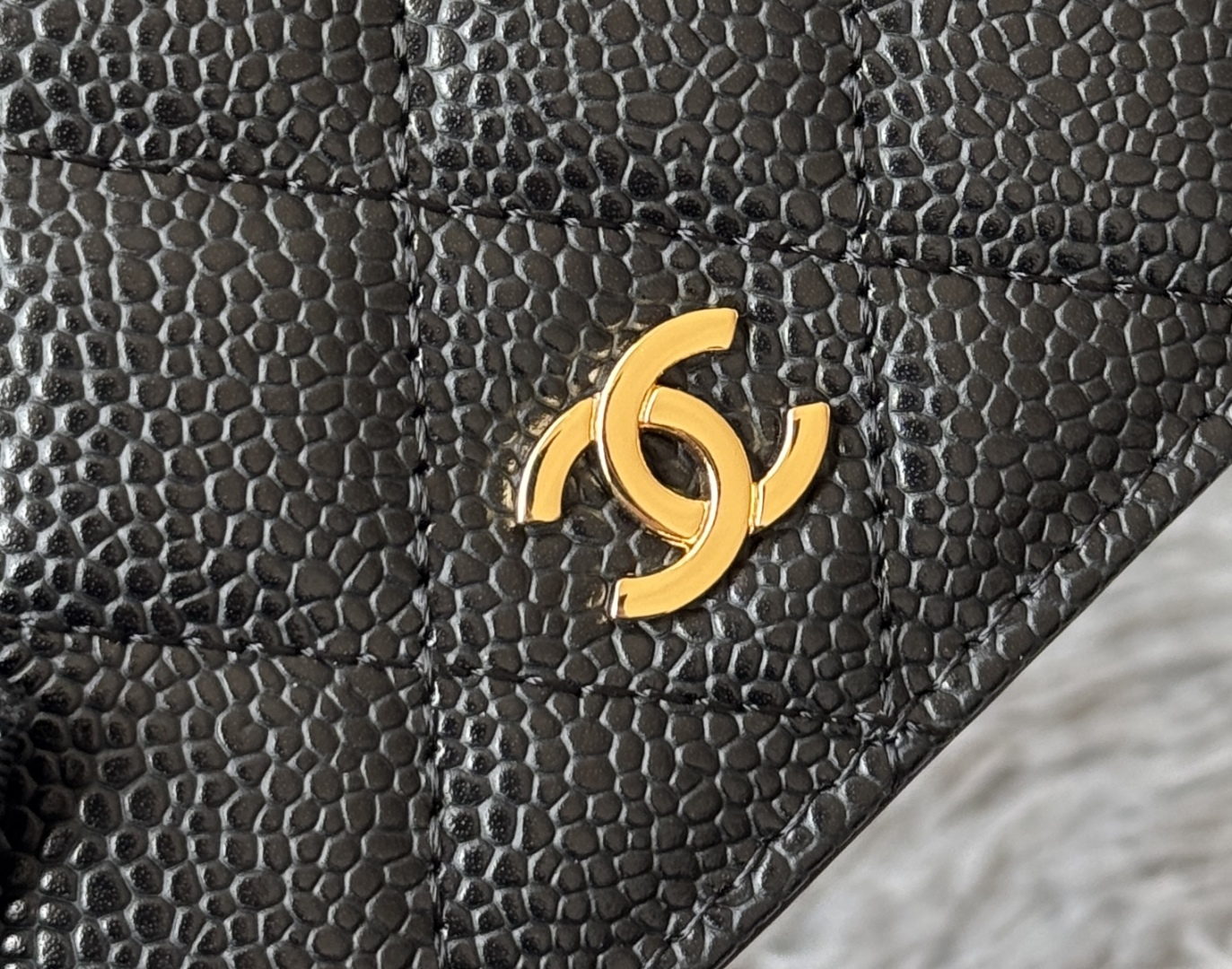 [TOP] CHANEL Wallets Calfskin/Lambskin 12x12x3cm - Black&GHW/SHW