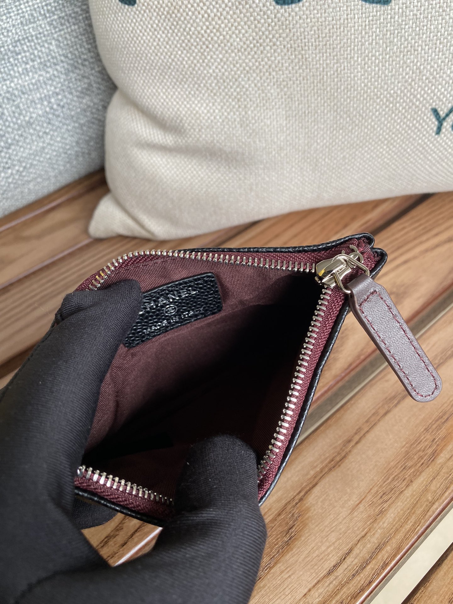 [TOP] CHANEL Lozenge Wallet Calfskin/Lambskin 15x8.5cm - Black&GHW/SHW