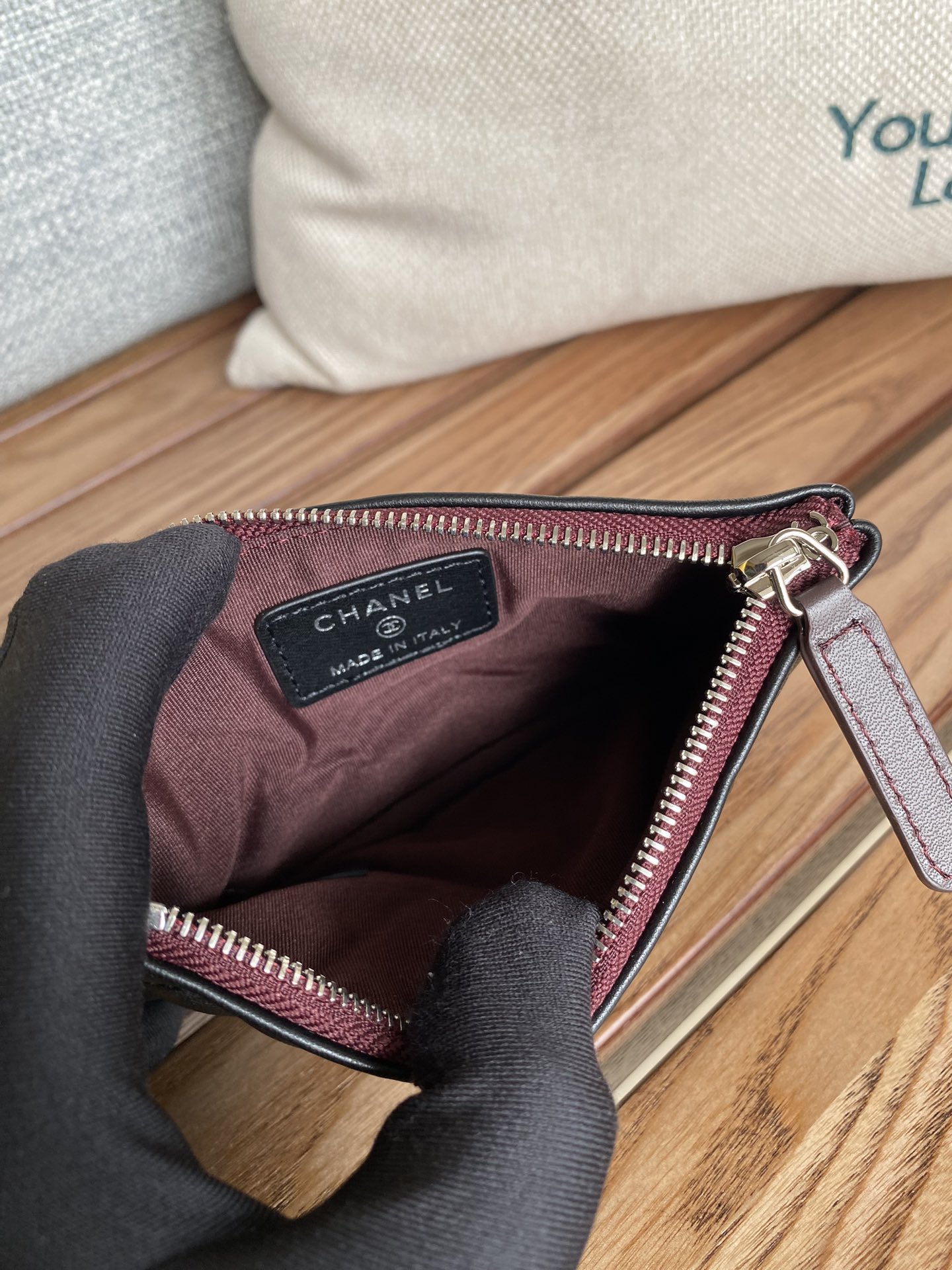 [TOP] CHANEL Lozenge Wallet Calfskin/Lambskin 15x8.5cm - Black&GHW/SHW