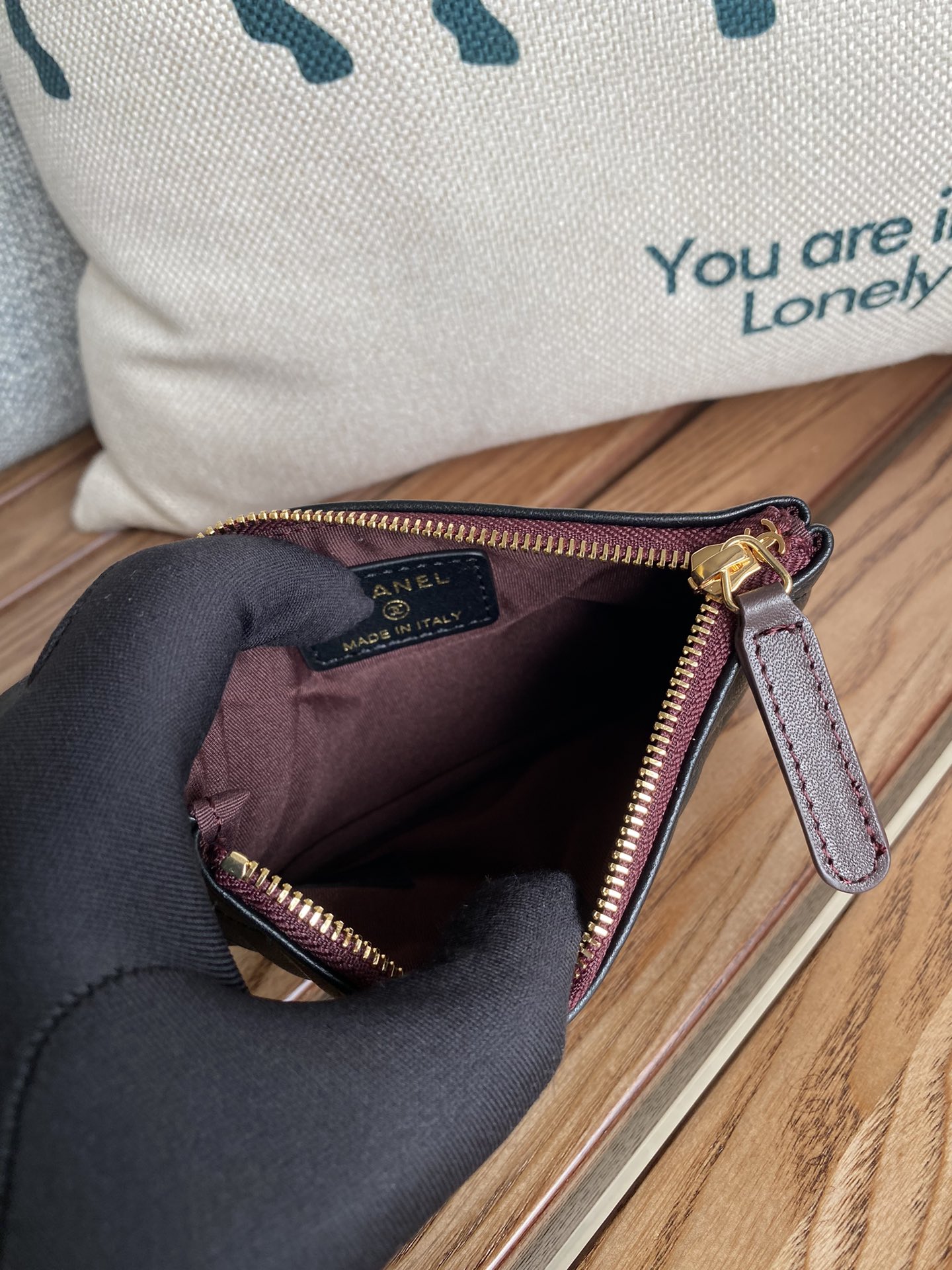 [TOP] CHANEL Lozenge Wallet Calfskin/Lambskin 15x8.5cm - Black&GHW/SHW