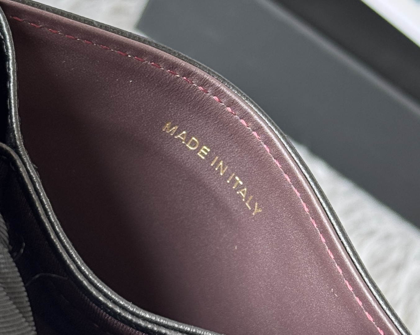 [TOP] CHANEL Cardholder Lambskin/Calfskin 10.4×7×2cm - GHW&SHW - Black