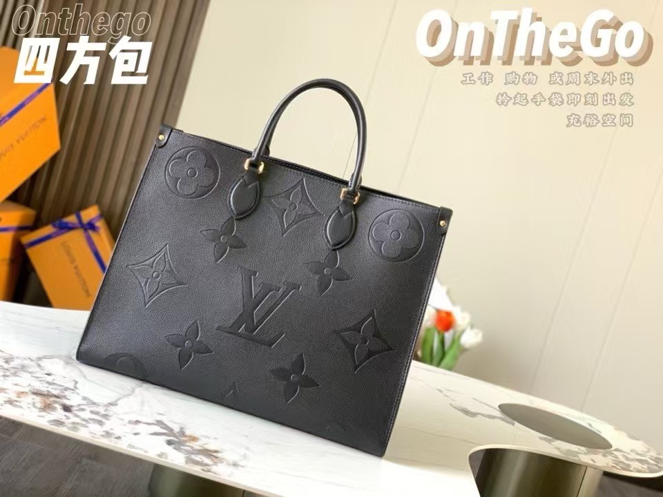 [TOP] Louis Vuitton LV On The Go Empreinte Tote GM 41×34×19 cm - Black