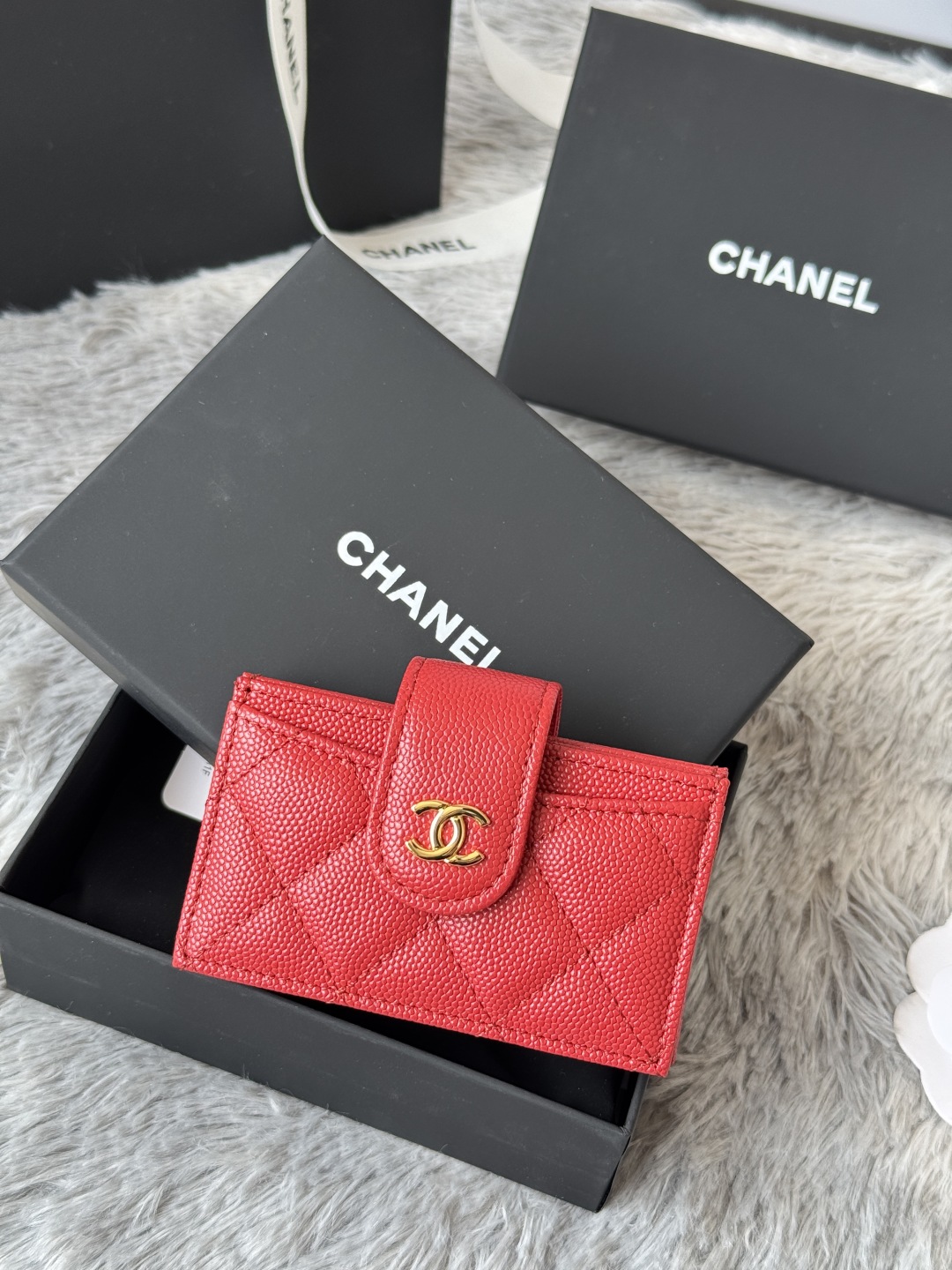 [TOP] CHANEL Cardholder Calfskin 10.4×7×2cm - 9 Color&GHW