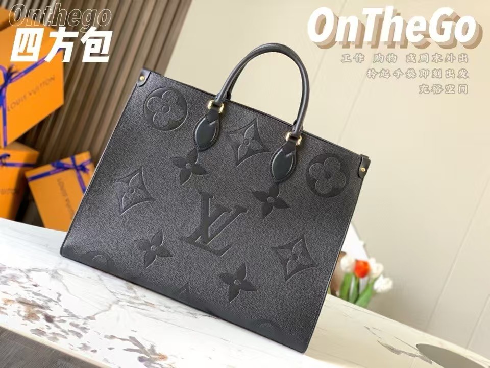 [TOP] Louis Vuitton LV On The Go Empreinte Tote GM 41×34×19 cm - Black