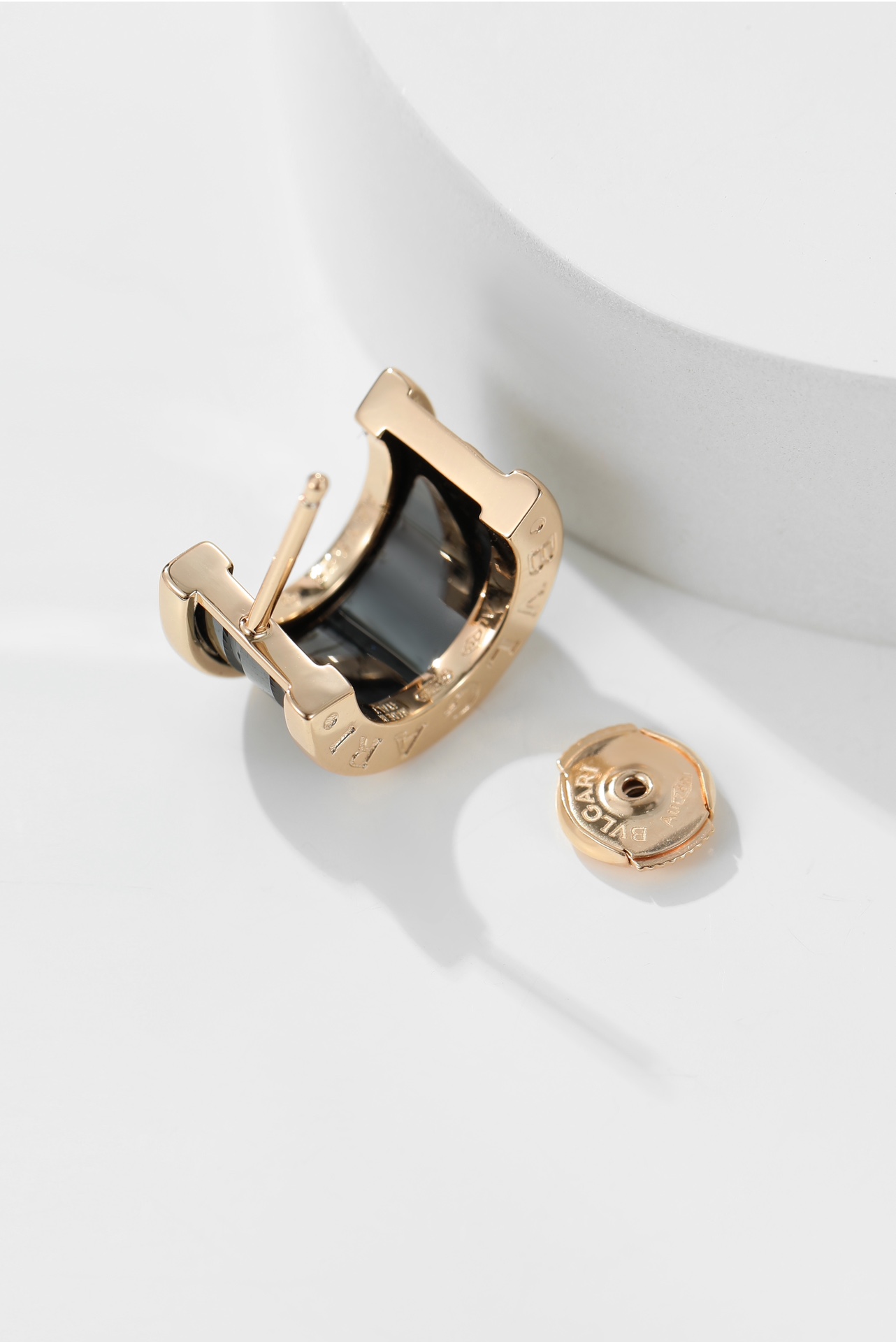 [TOP] BVLGARI Black and White Ceramic Earrings