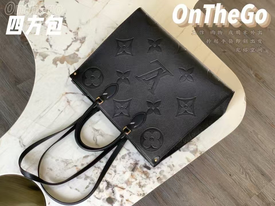 [TOP] Louis Vuitton LV On The Go Empreinte Tote GM 41×34×19 cm - Black