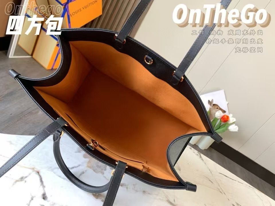 [TOP] Louis Vuitton LV On The Go Empreinte Tote GM 41×34×19 cm - Black