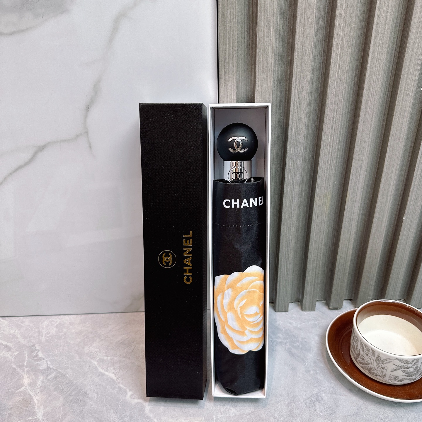 [TOP] CHANEL Umbrella - Black