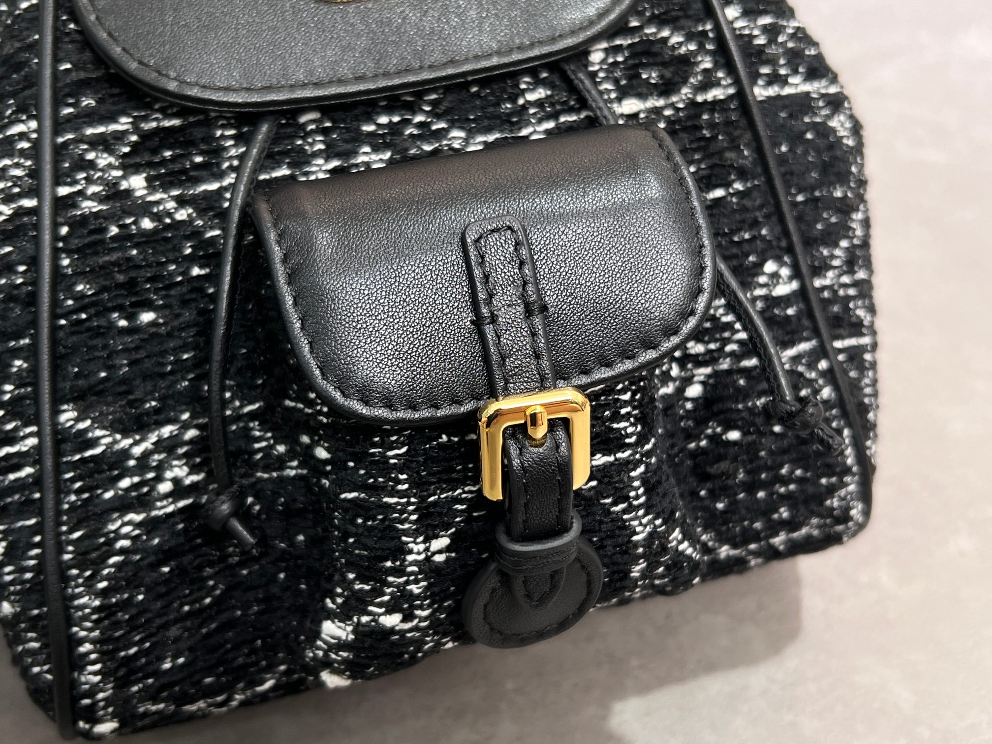 [TOP] Christian Dior Caro Backpack 19.5×18.5×8.5 cm - Black