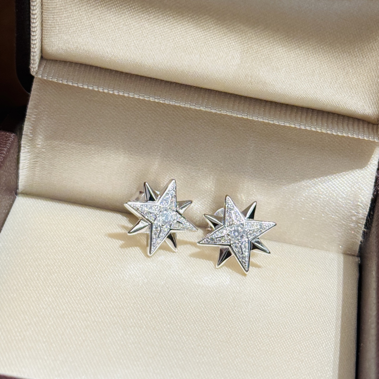 [TOP] Christian Dior Earrings -Sliver